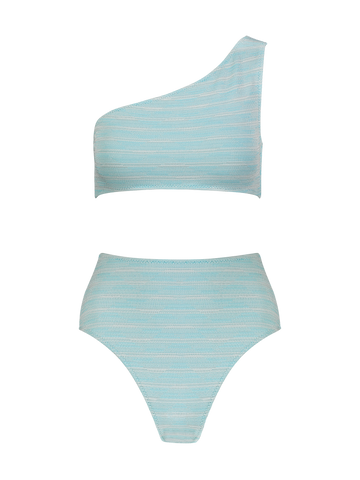 Carolyn High-Waist Bikini - Aqua - offe market