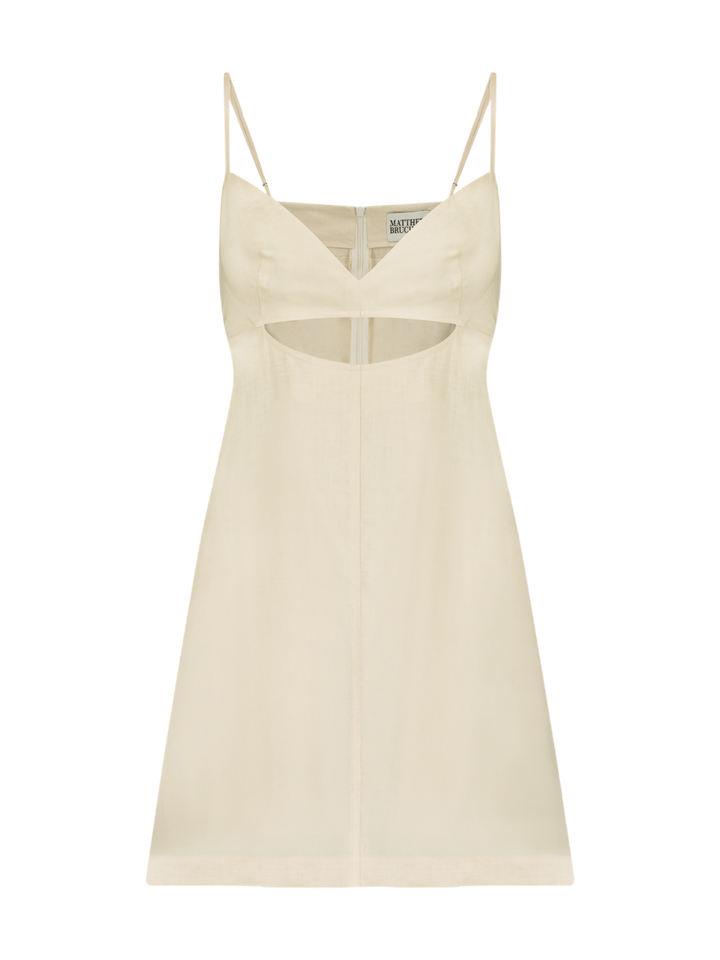 Kimmie Cutout Mini Dress - Cream - offe market