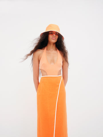 Kate Cutout One Piece - Orange - offe market