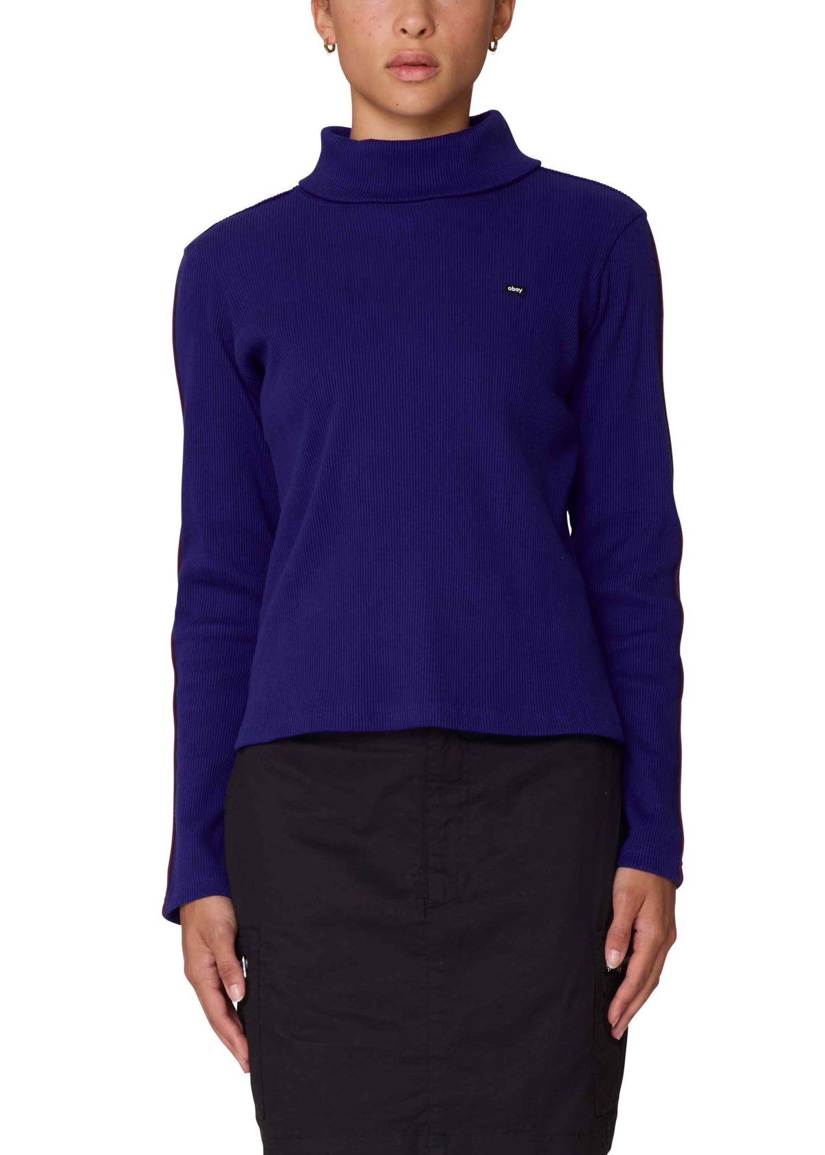 Obey - Revival Turtleneck Long Sleeve - Blue -
