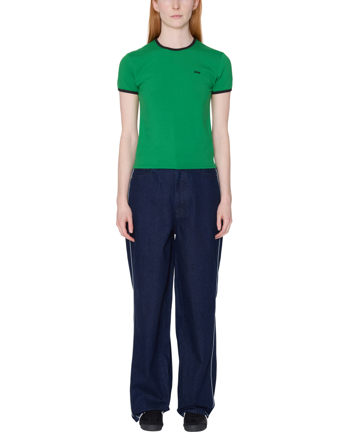 Obey - Duvall Ringer Short Sleeve - Green -