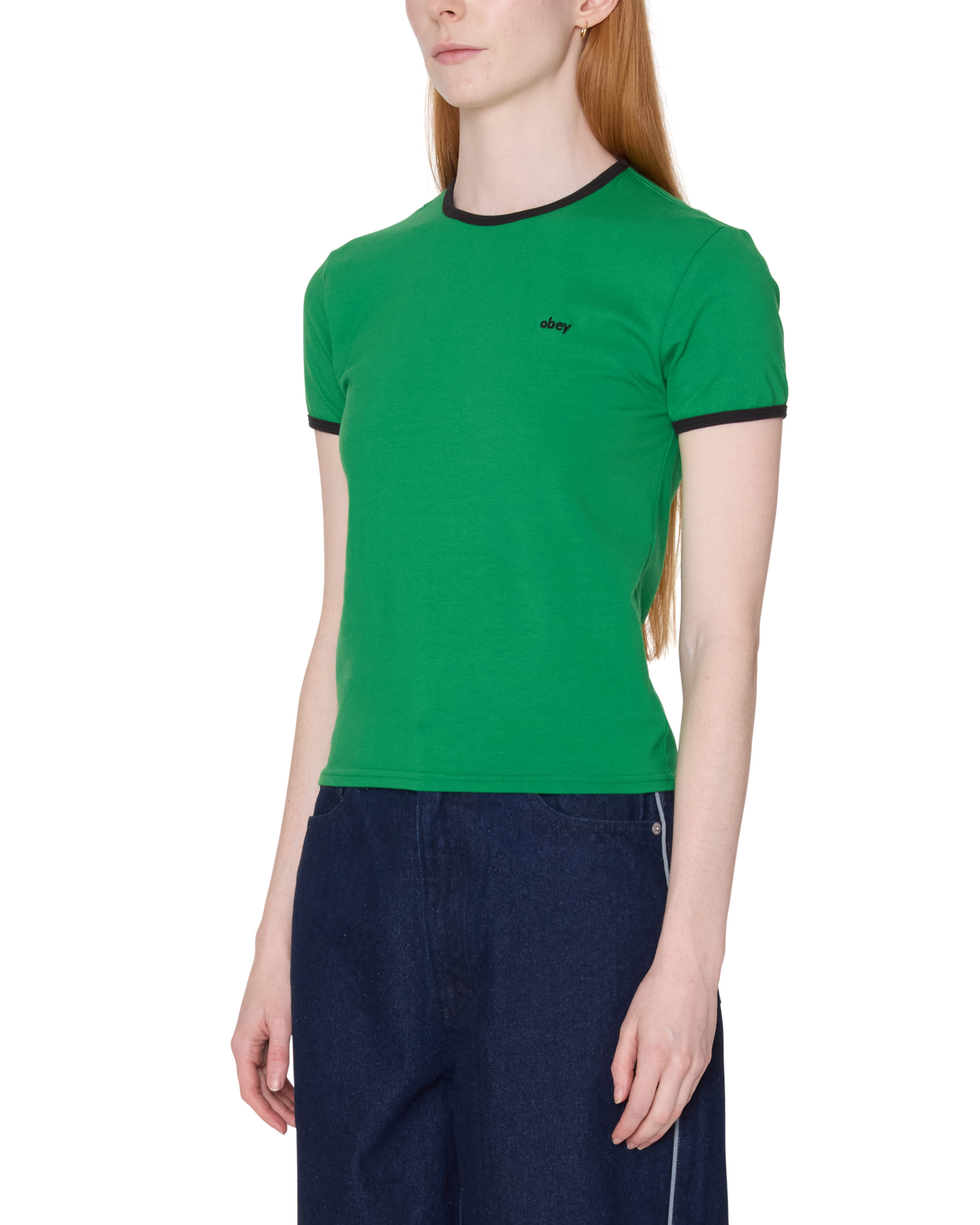 Obey - Duvall Ringer Short Sleeve - Green -