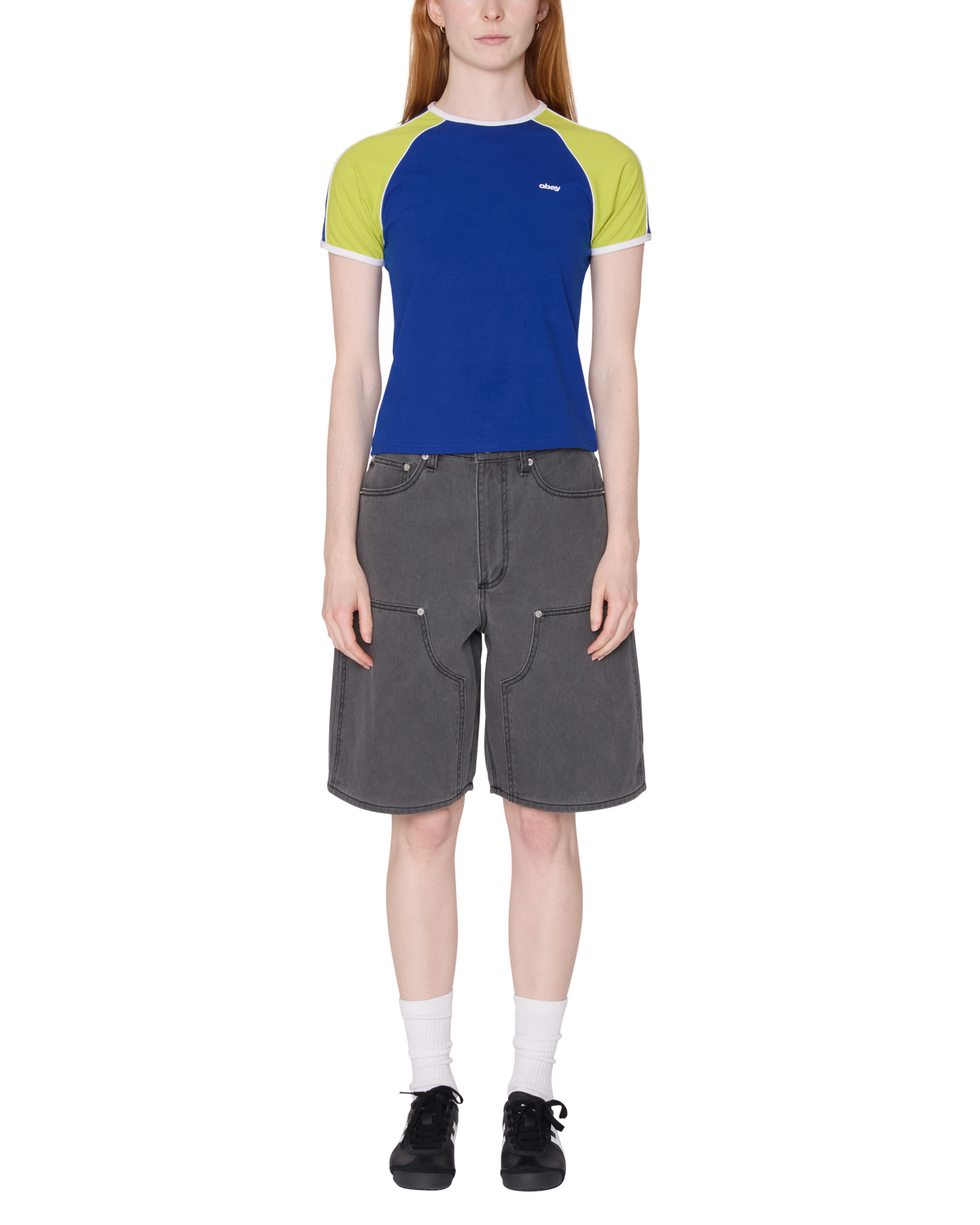 Obey - Replay Raglan Short Sleeve - Blue Multi -