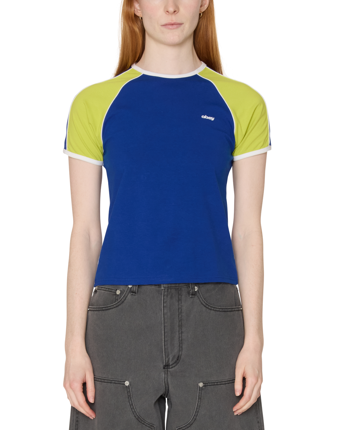 Obey - Replay Raglan Short Sleeve - Blue Multi -