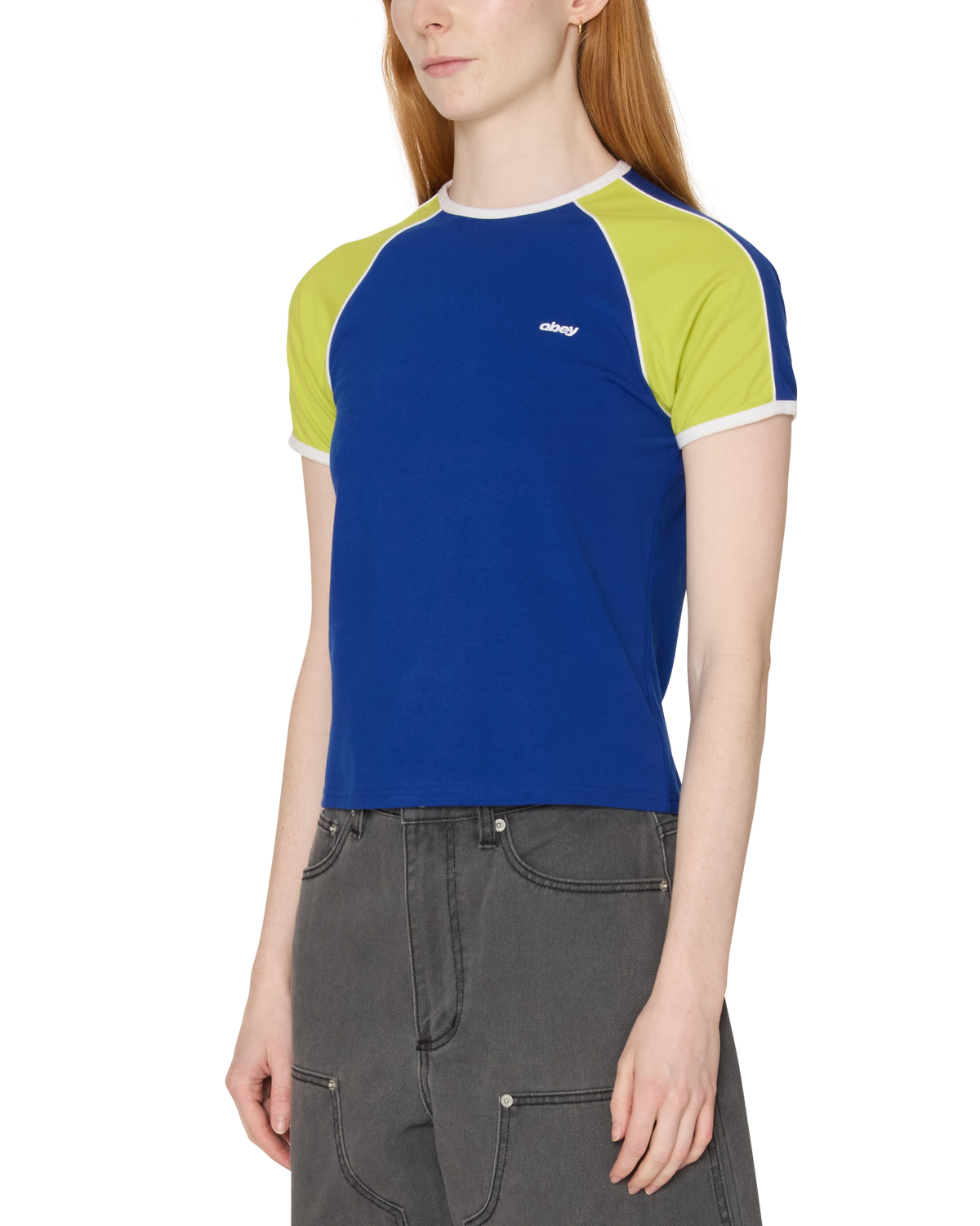 Obey - Replay Raglan Short Sleeve - Blue Multi -