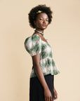 Hansel from Basel - Monet Plaid Top -