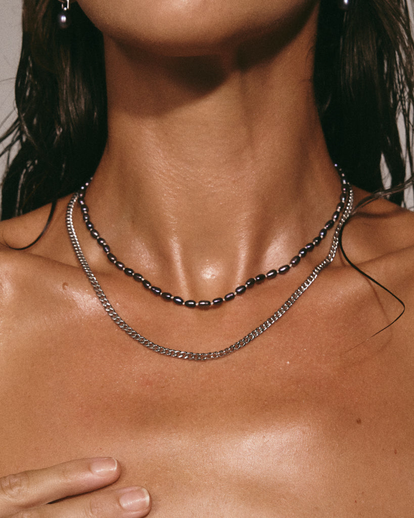 Luv Aj - The Pearl Chain Necklace Set -