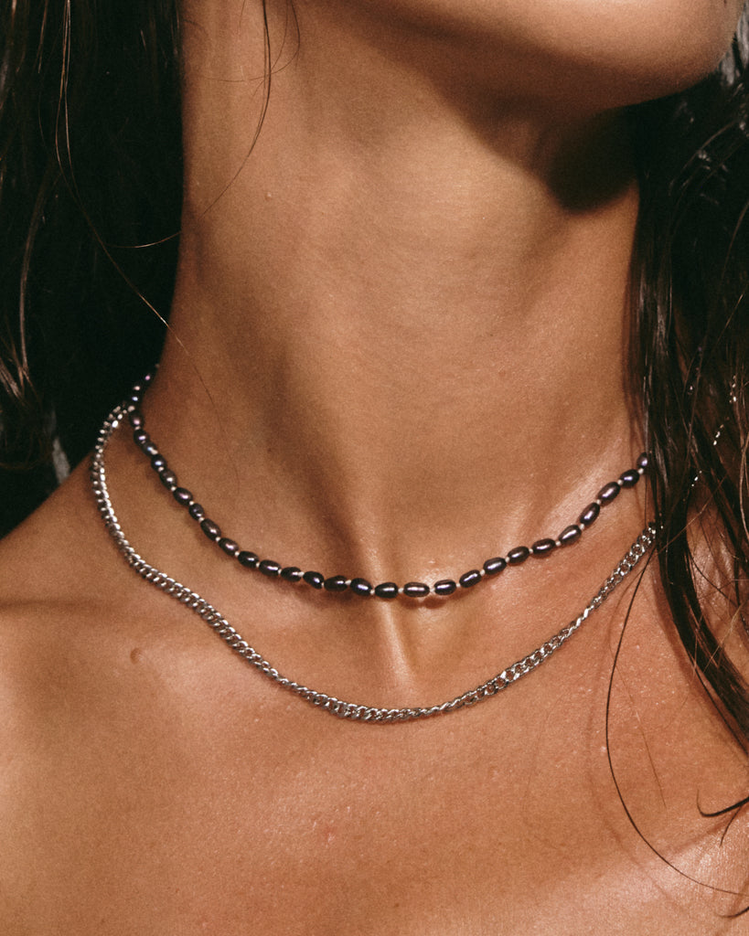 Luv Aj - The Pearl Chain Necklace Set -