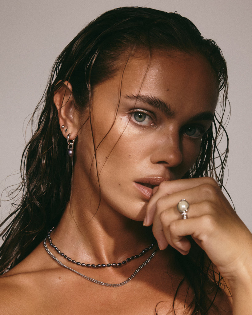 Luv Aj - The Pearl Chain Necklace Set -