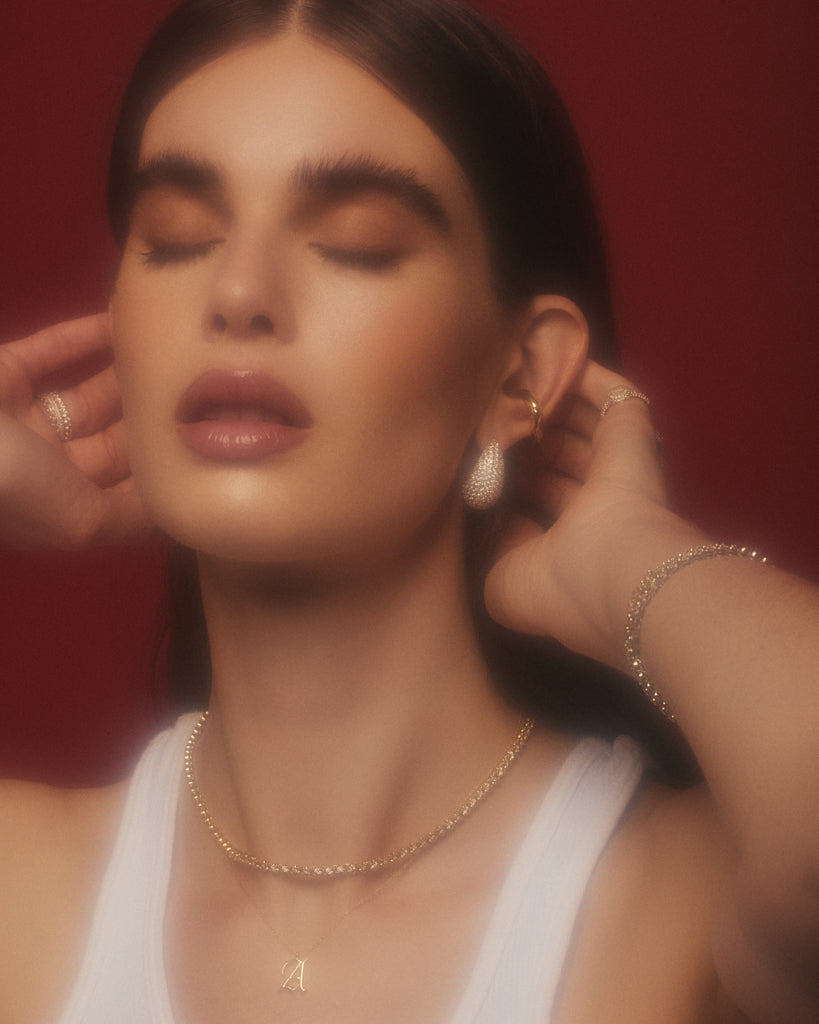 Luv Aj - The Pave Gia Earrings -