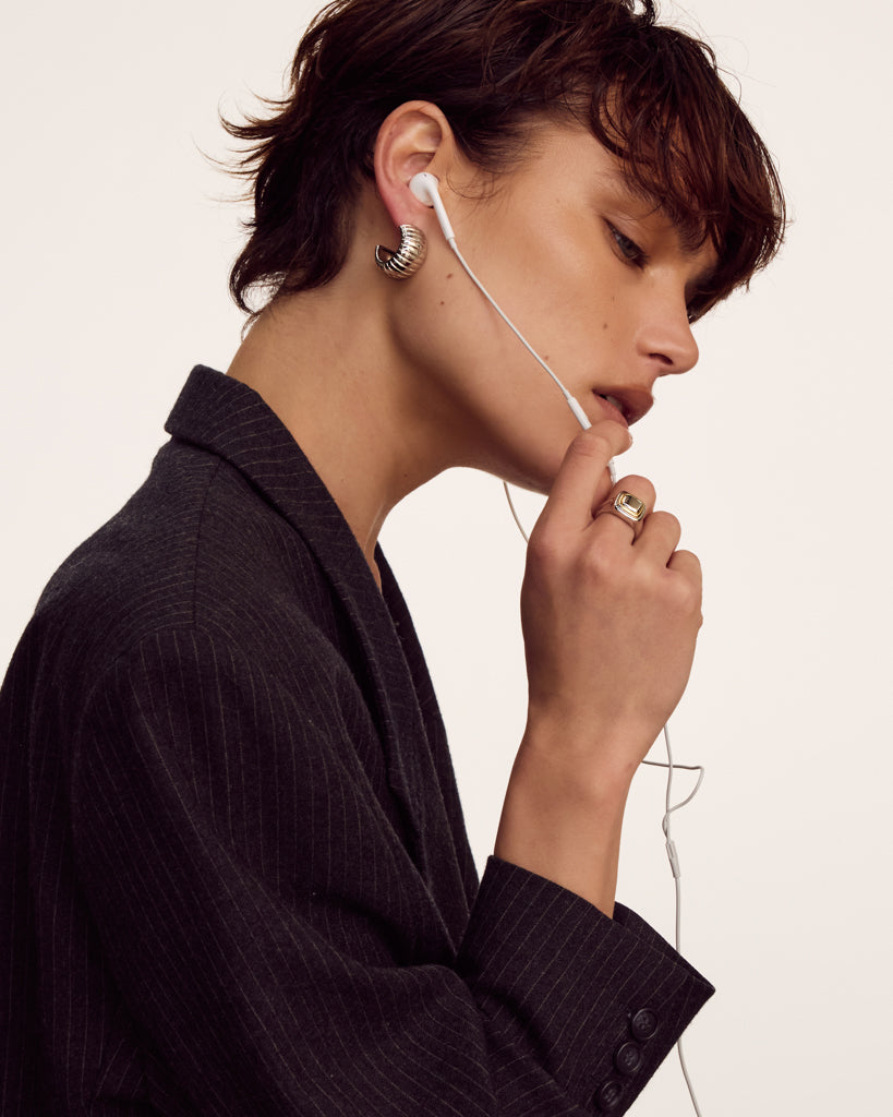 Luv Aj - Remy Ridged Hoops -