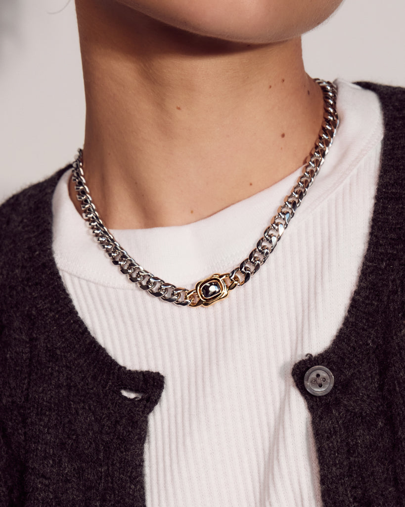 Luv Aj - Kate Bezel Stud Necklace -