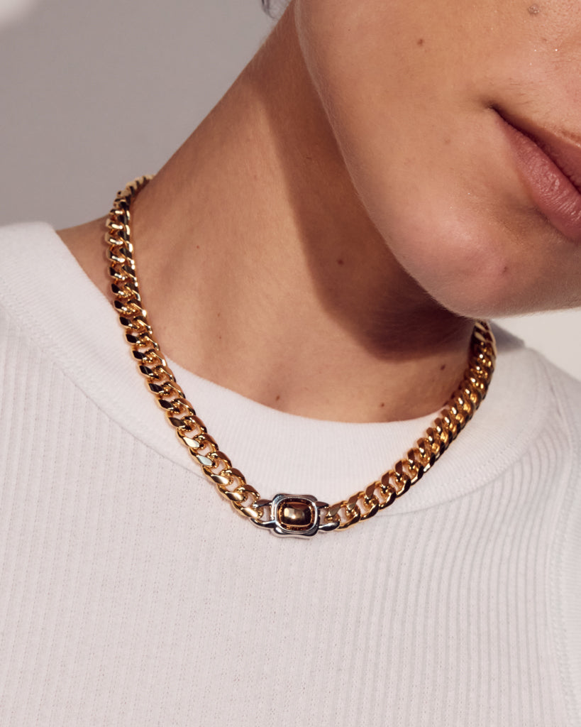 Luv Aj - Kate Bezel Stud Necklace -