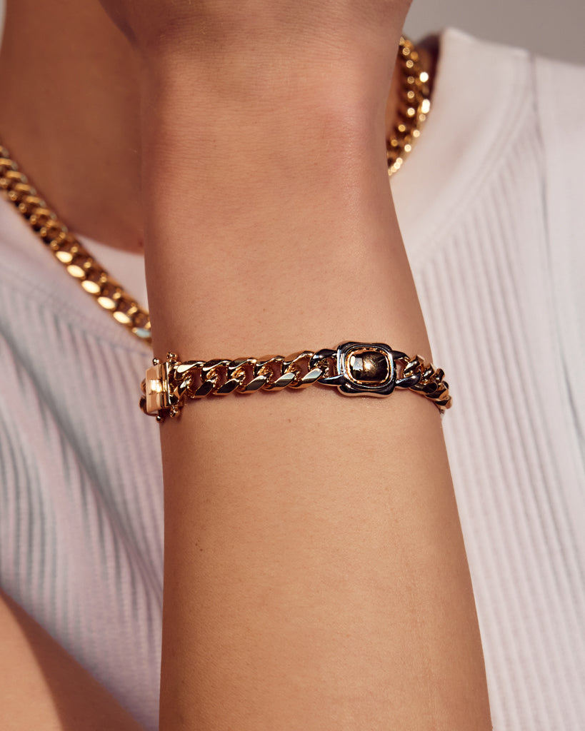 Luv Aj - Kate Bezel Stud Bracelet -