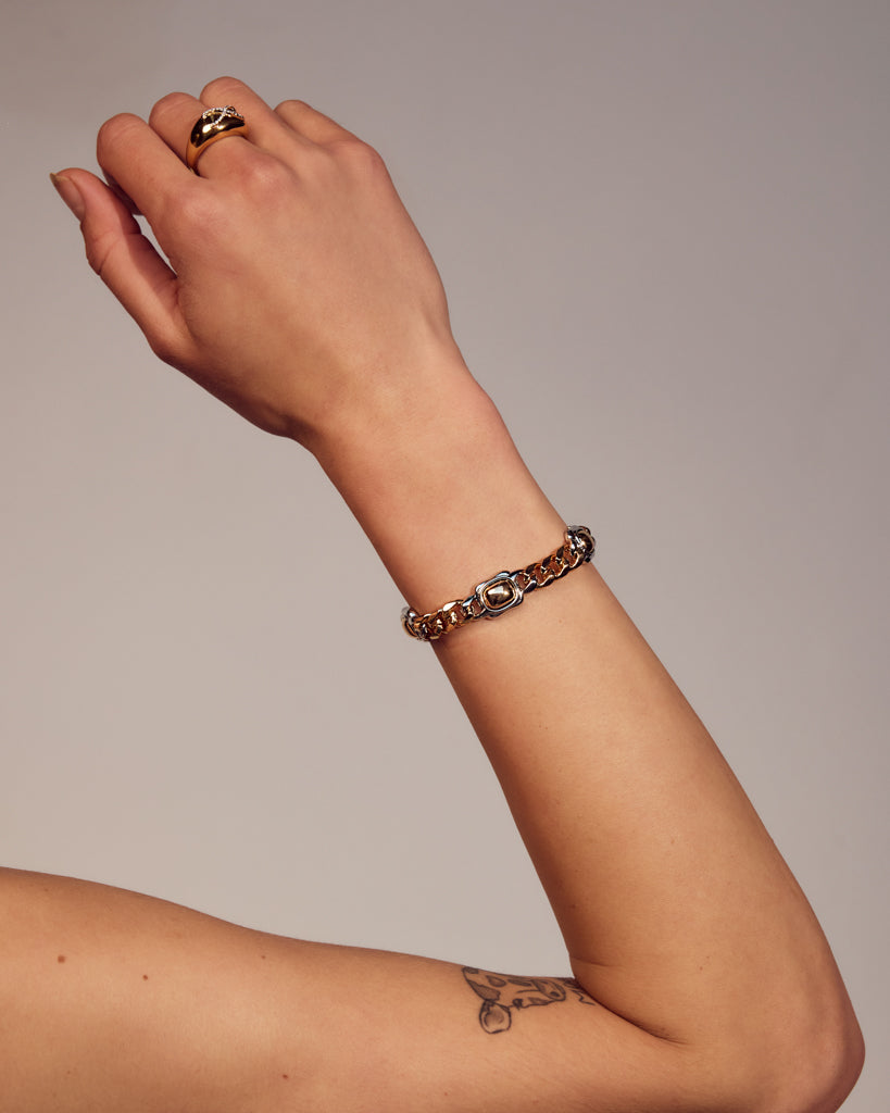 Luv Aj - Kate Bezel Stud Bracelet -
