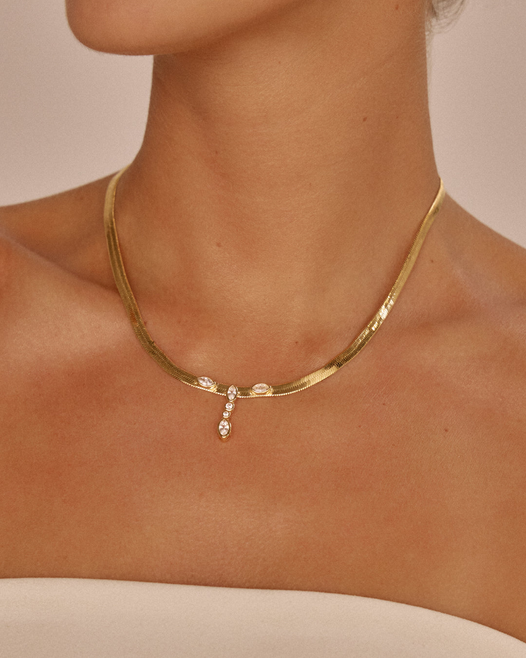 Luv Aj - The Bianca Drop Necklace -