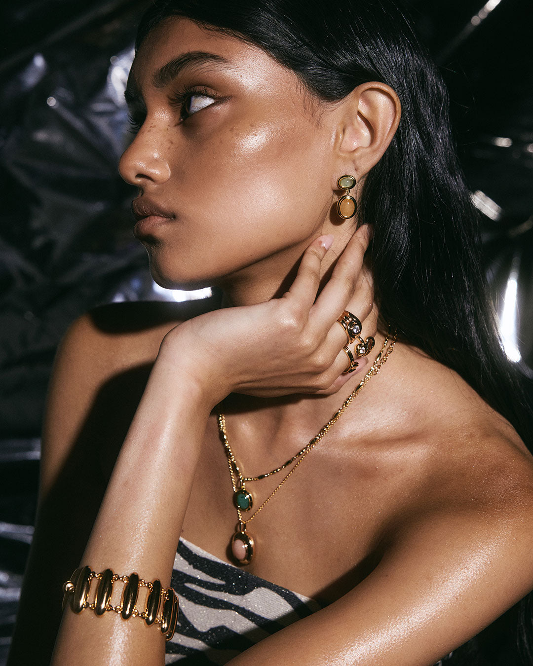 Luv Aj - Sunset Stone Charm Necklace -