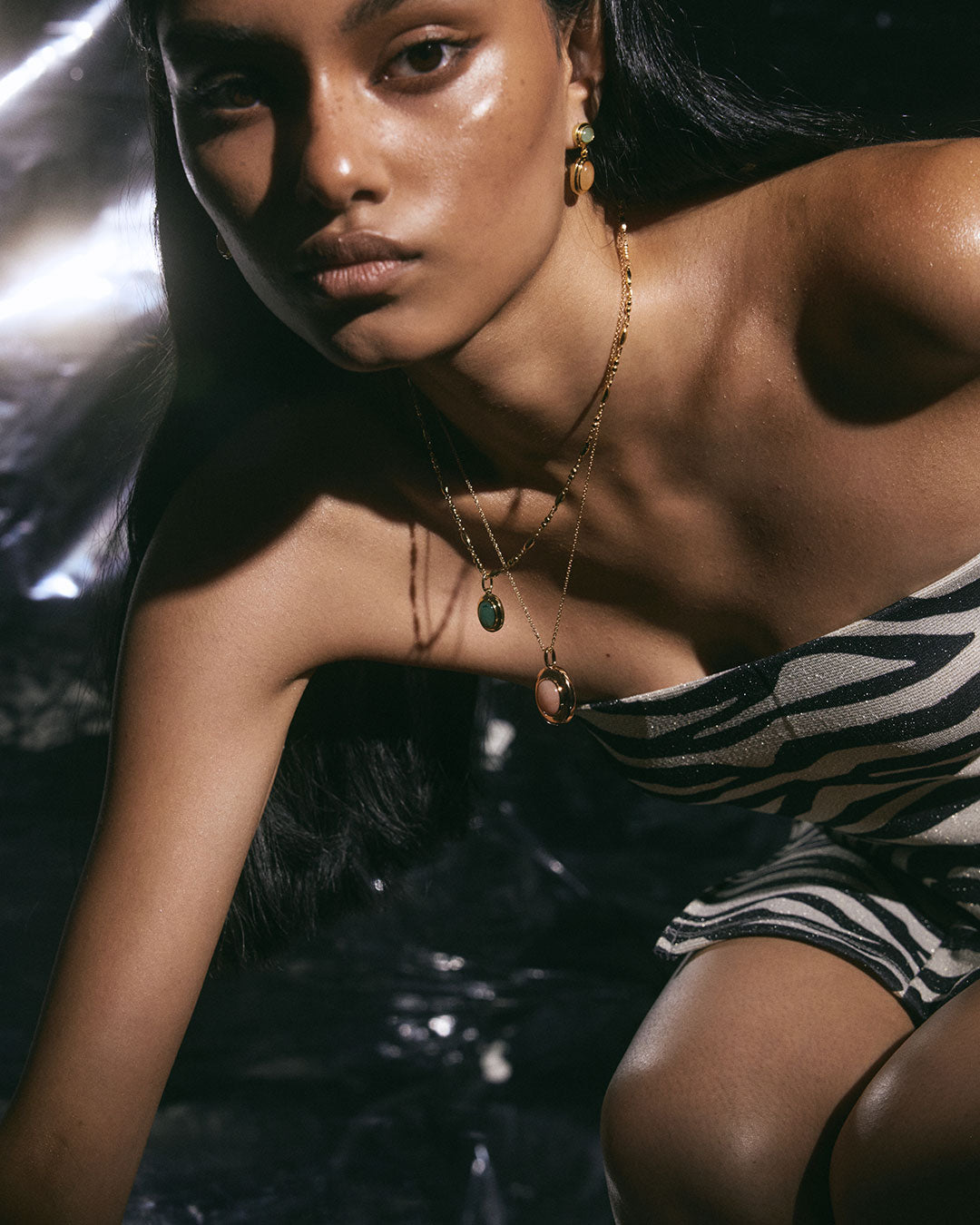 Luv Aj - Sunset Stone Locket Necklace -