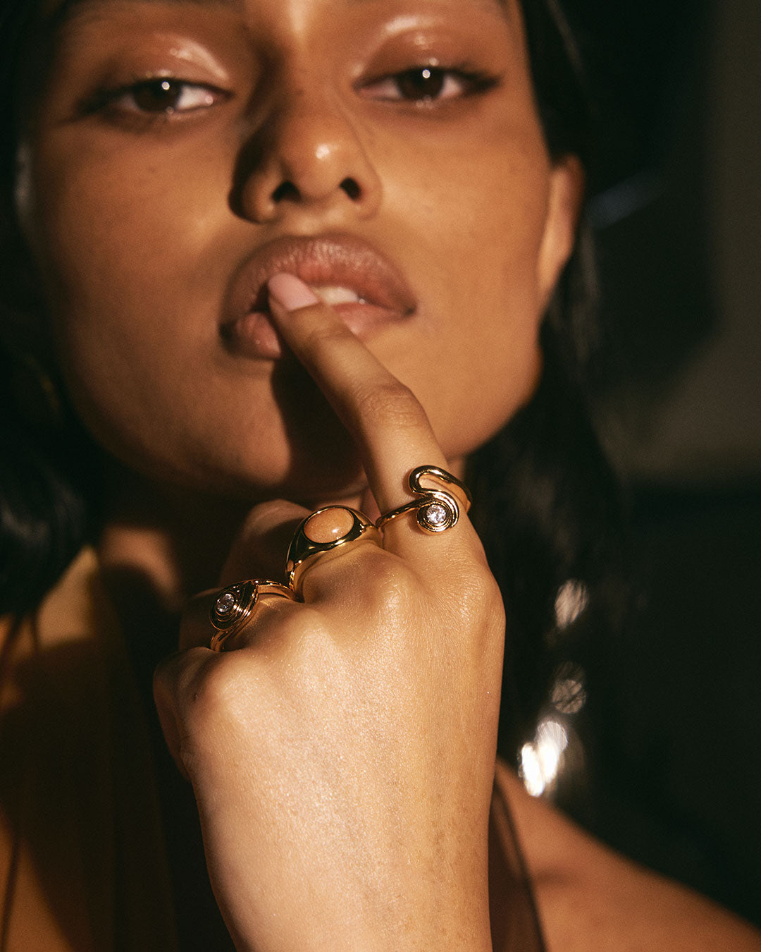 Luv Aj - Sunset Stone Signet Ring -