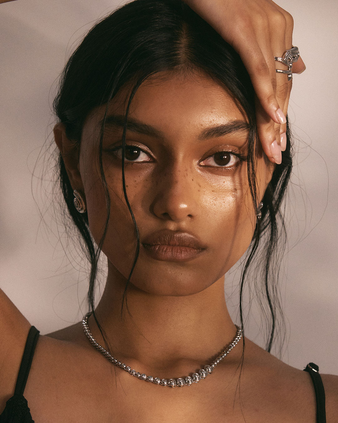 Luv Aj - Wave Bezel Tennis Necklace -