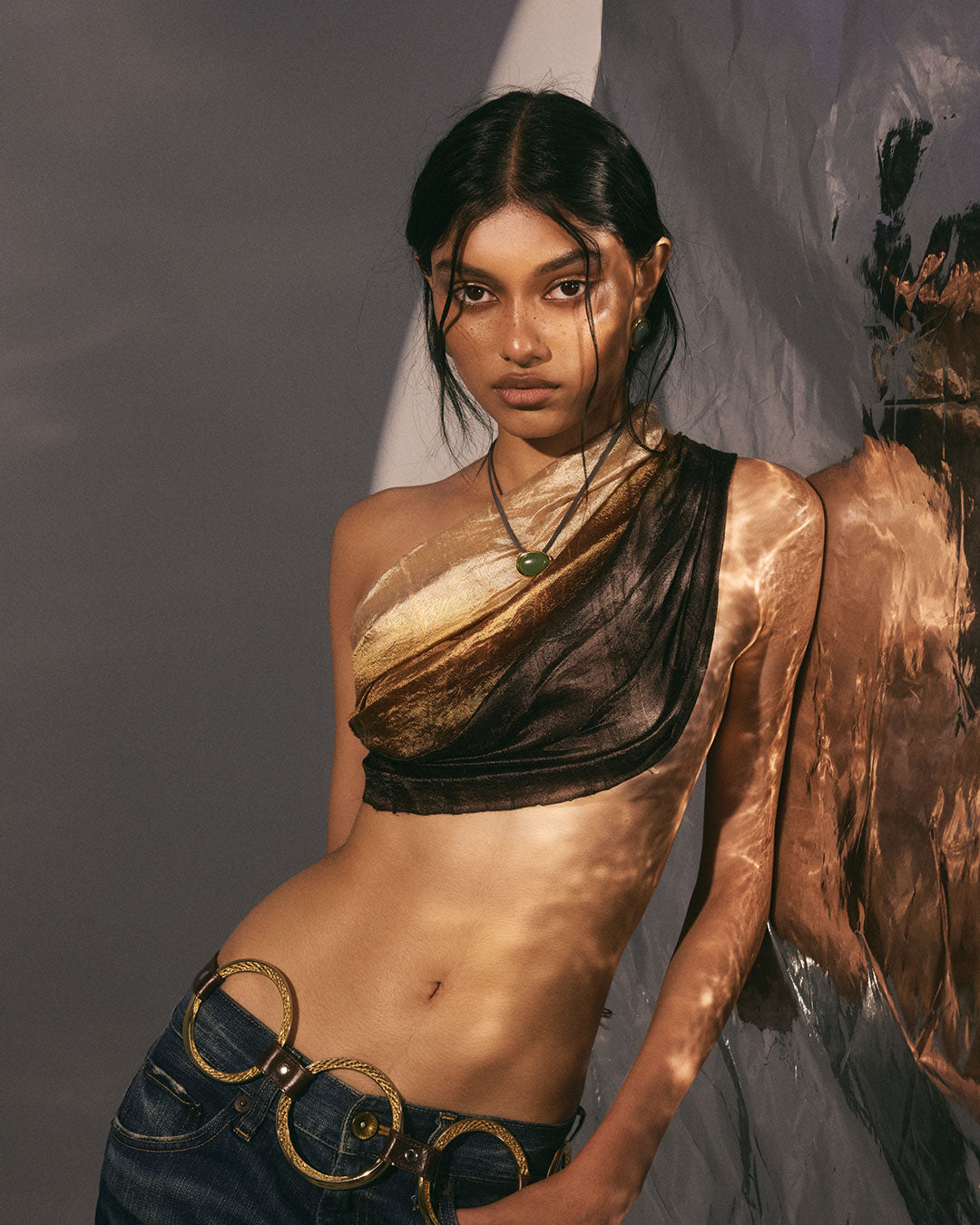 Luv Aj - Sunset Stone Cord Necklace- Green -