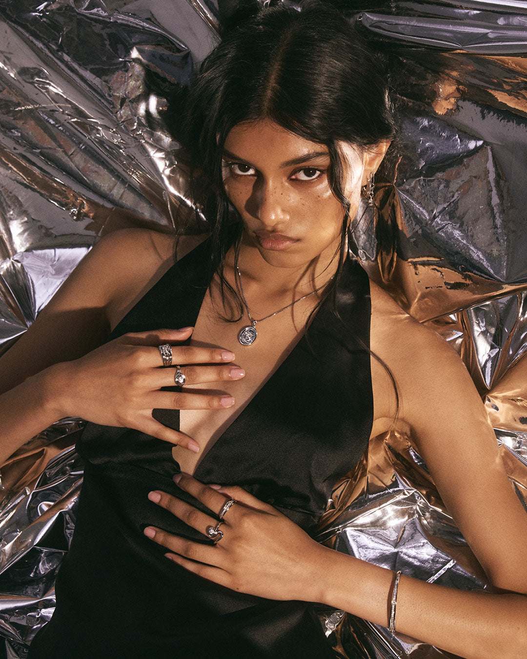 Luv Aj - The Wave Bezel Locket Necklace -