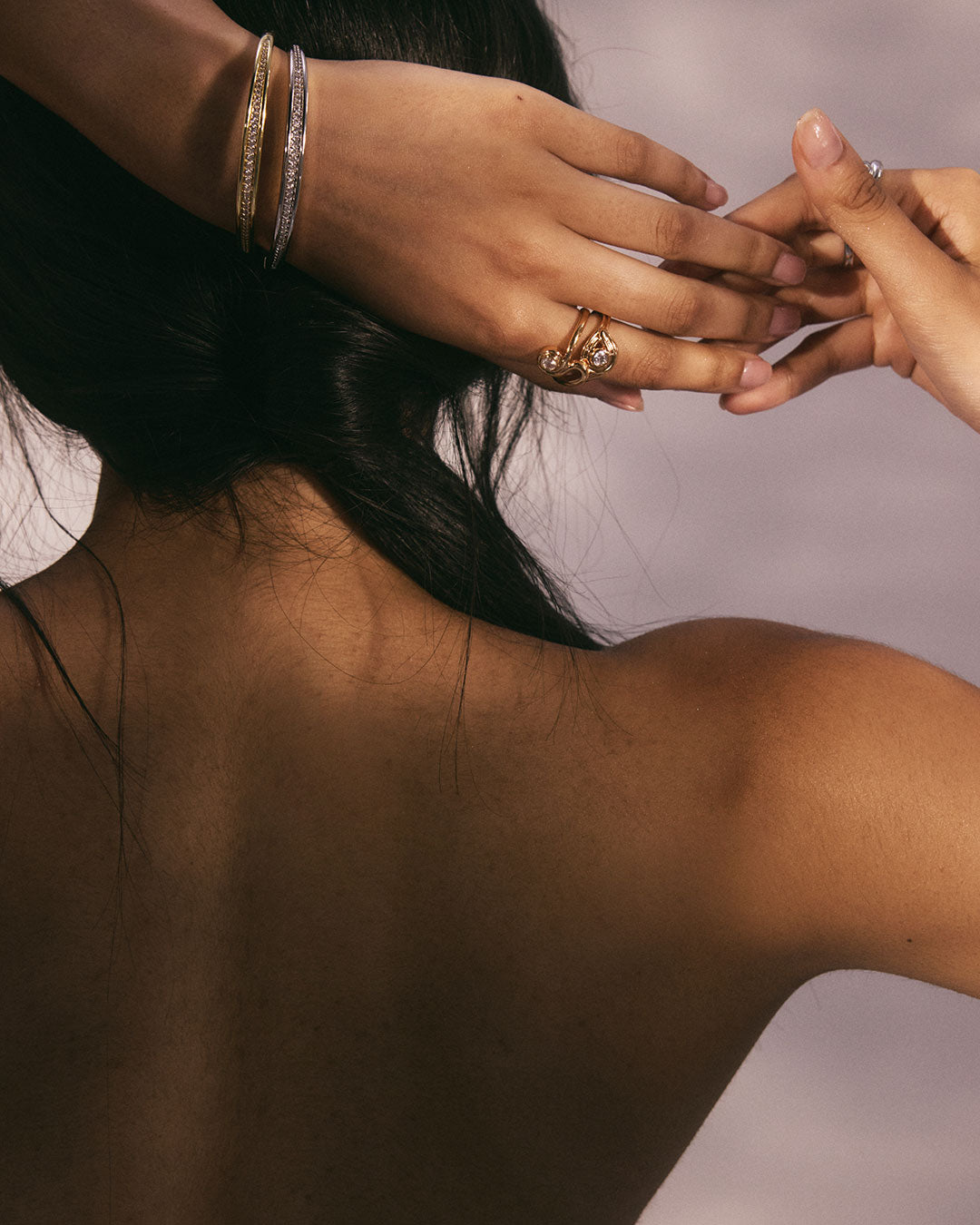 Luv Aj - The Wave Ring Set -