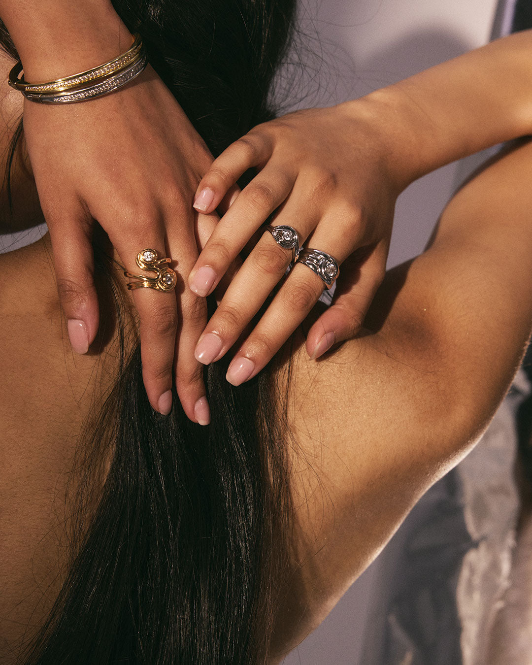 Luv Aj - The Wave Ring Set -