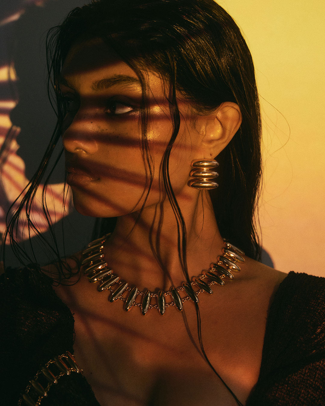 Luv Aj - The Milan Bead Stud Necklace -