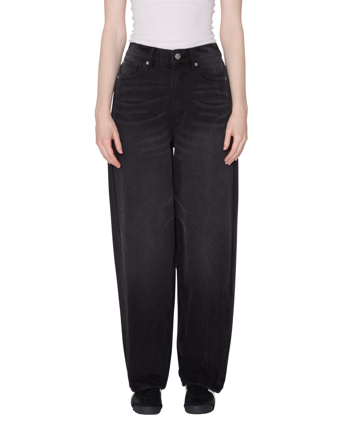 Obey - Leah III Baggy Denim - Heavy Vintage Black -