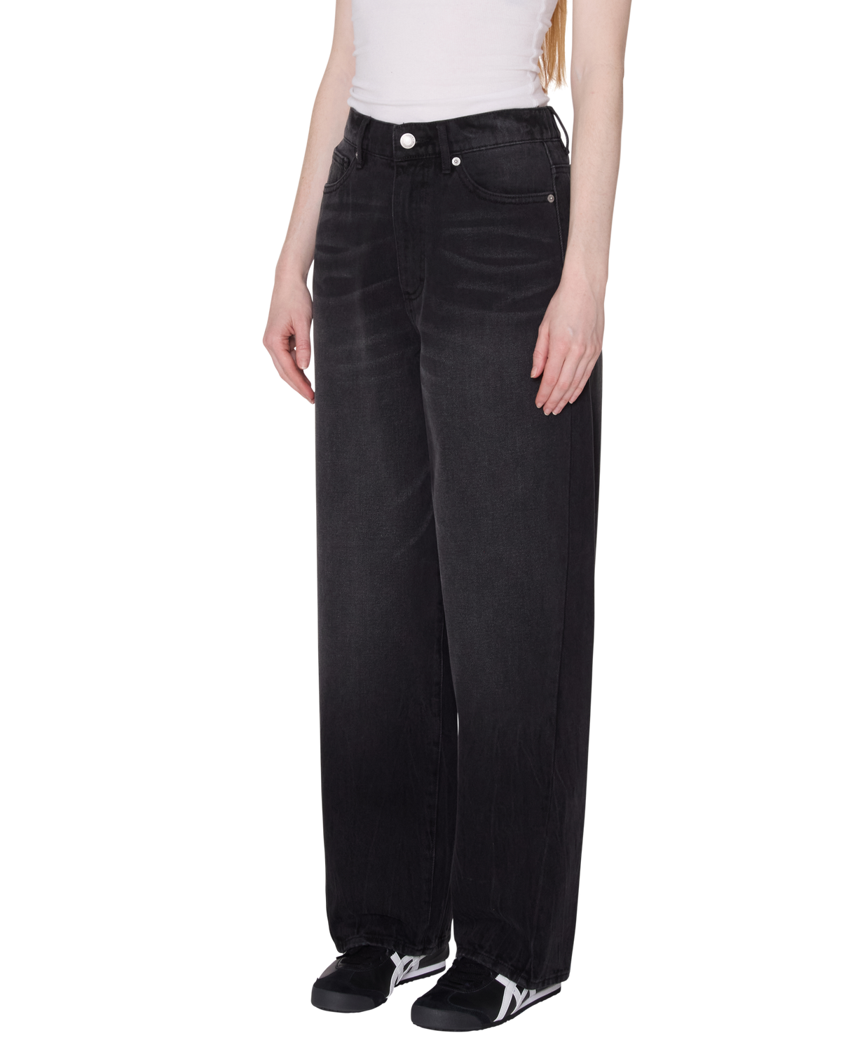 Obey - Leah III Baggy Denim - Heavy Vintage Black -
