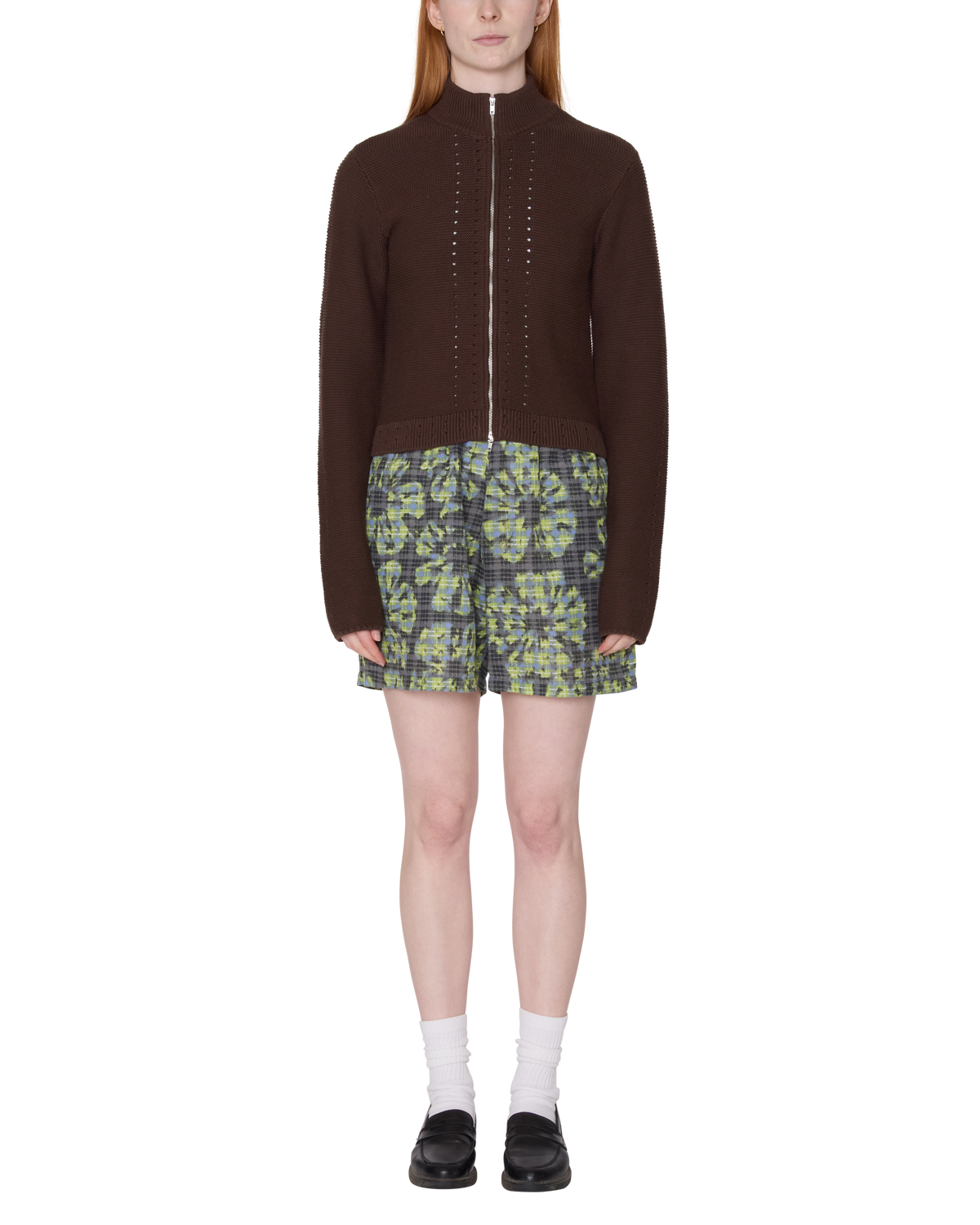 Obey - Meredith Mock Zip Sweater - Chocolate -