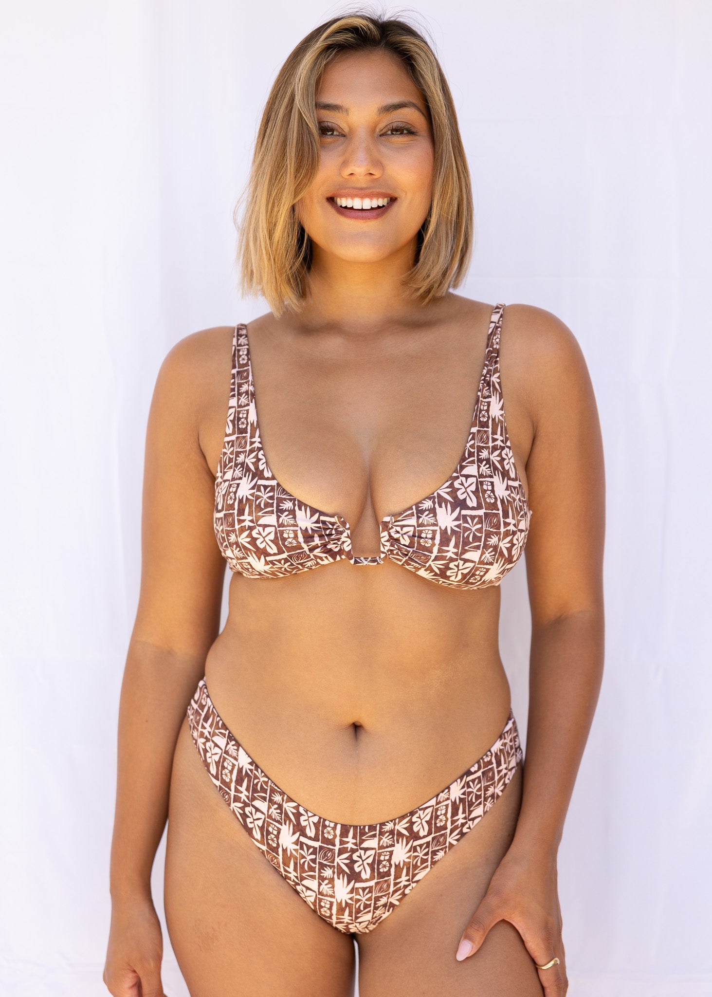 Serei Swim - KALIYAN bottoms - Brown Tropic -