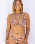 Serei Swim - Devi Top - Brown Tropic -