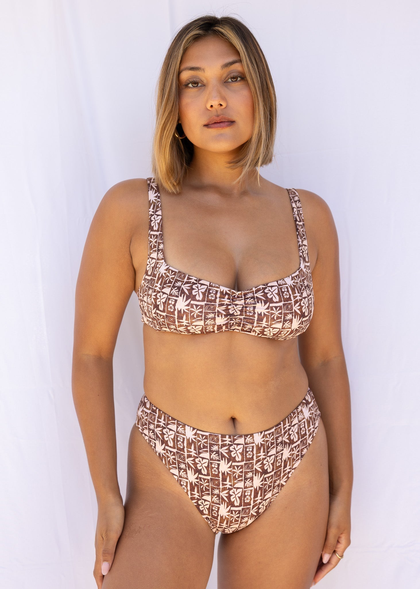 Serei Swim - NARY bottoms - Brown Tropic -