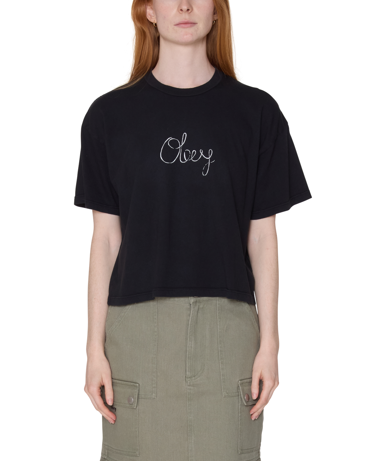 Obey - Obey Handwritten T-Shirt - Digital Black -