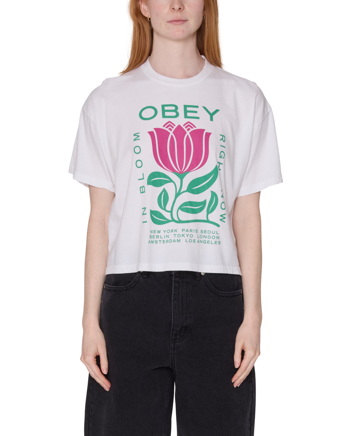 Obey - Obey In Bloom T-Shirt - White -