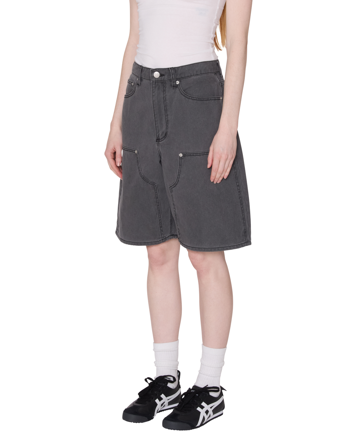 Obey - Shift Panel Short - Charcoal Faded Wash -