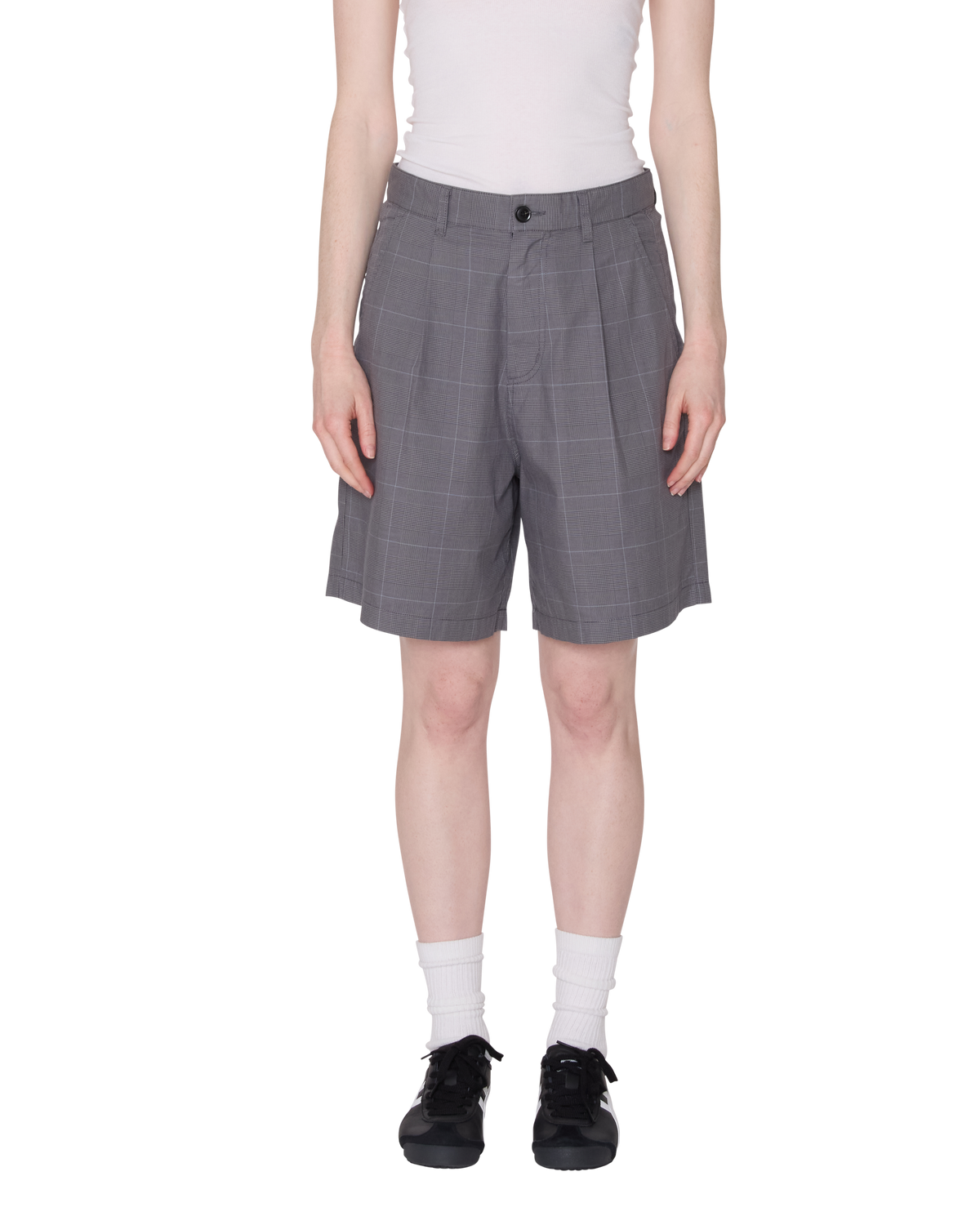 Obey - Olivia Plaid Short - Grey Plaid -