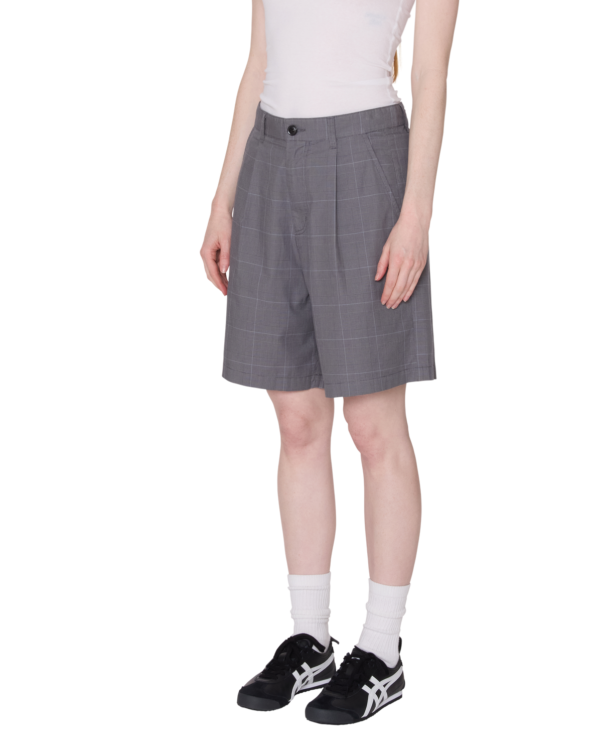 Obey - Olivia Plaid Short - Grey Plaid -