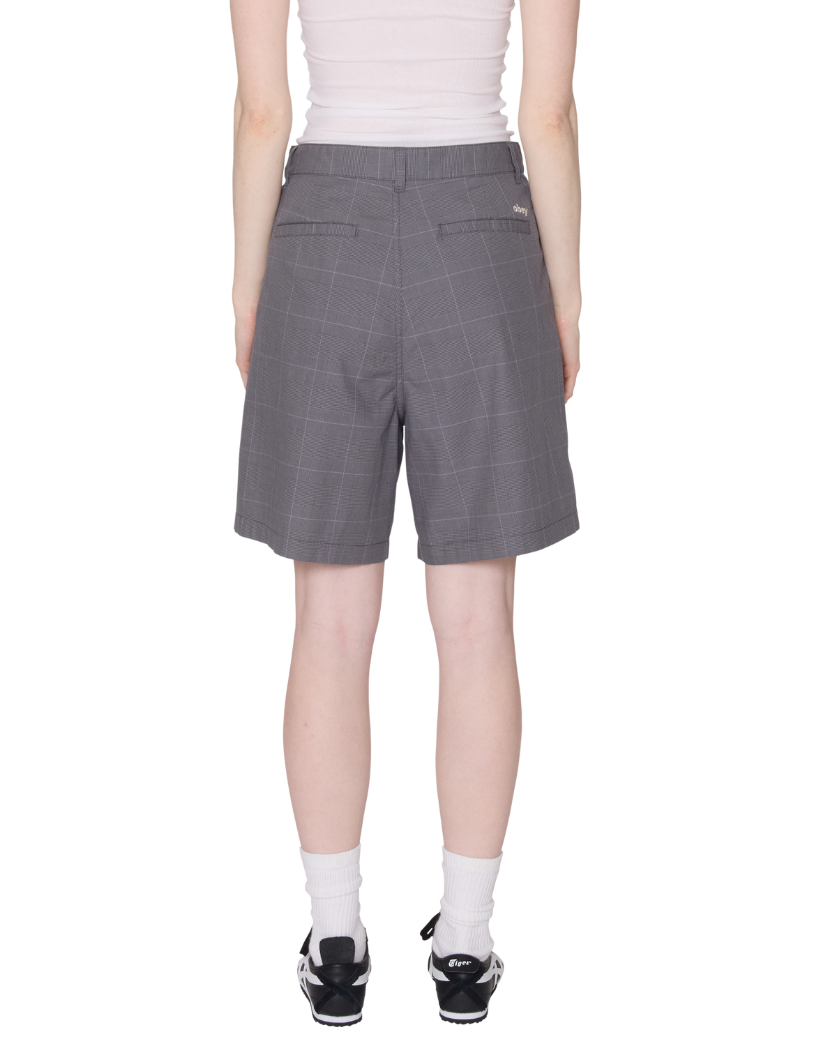 Obey - Olivia Plaid Short - Grey Plaid -