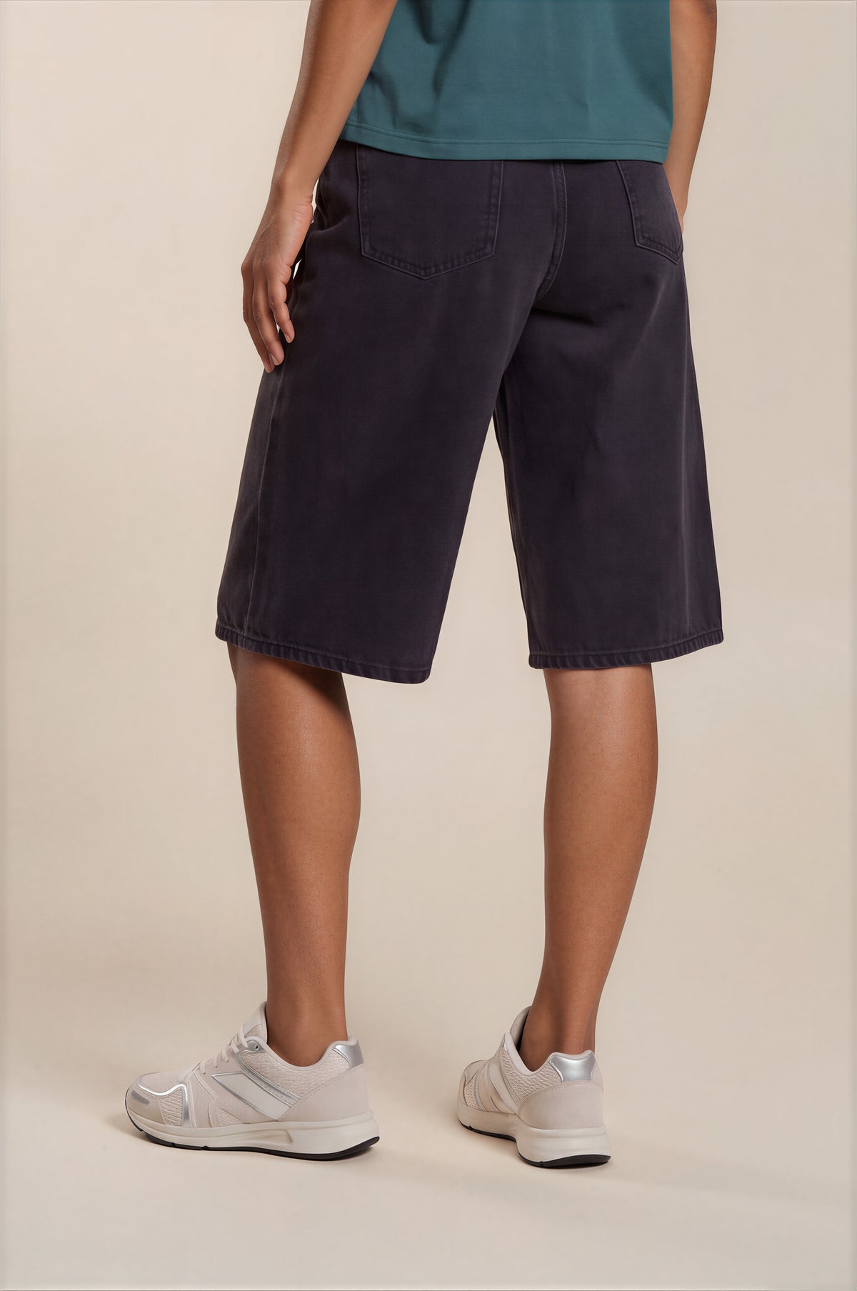 Obey - Karina Long Denim Short - Washed Black -