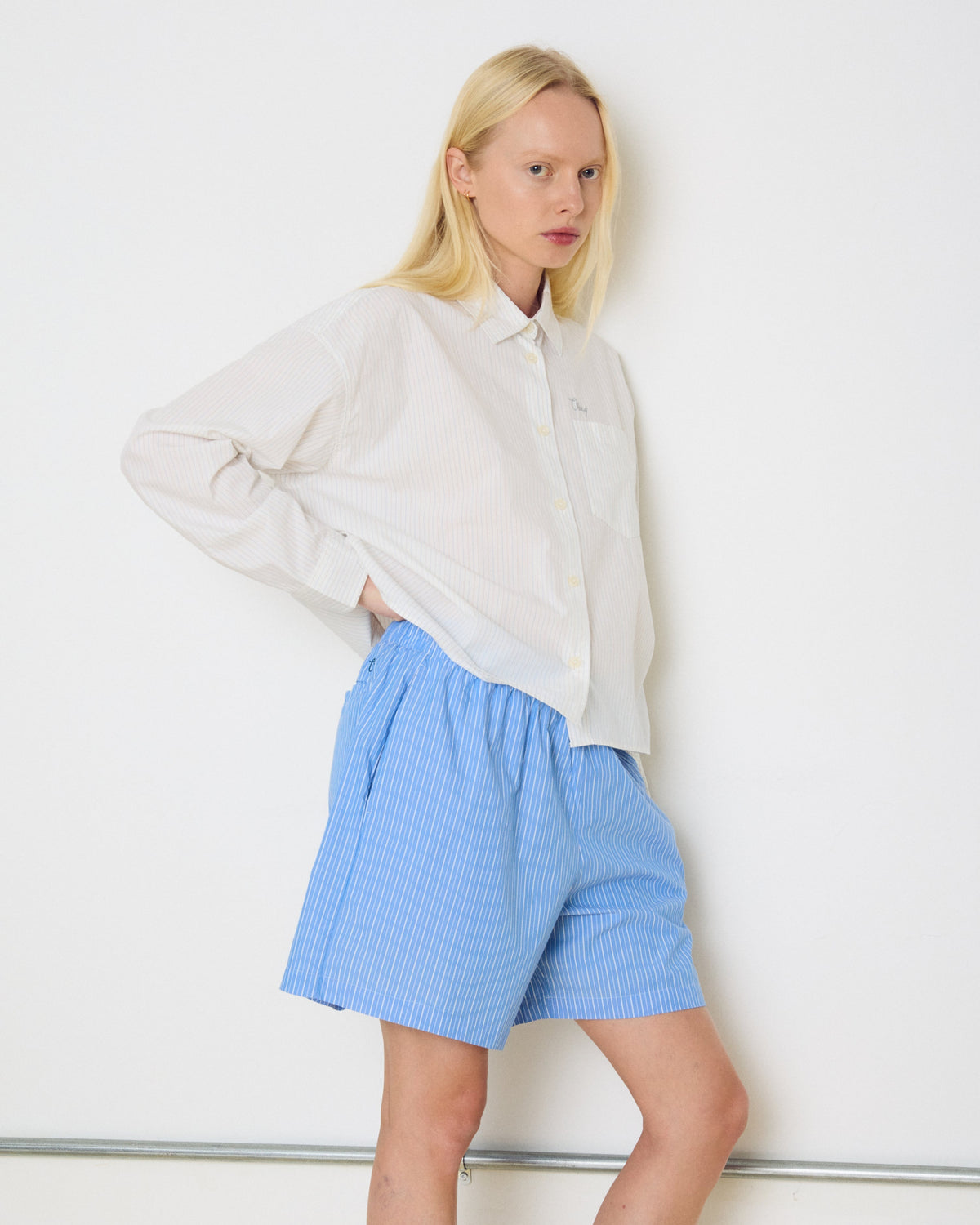 Obey - Leisure Stripe Short - Blue Multi -