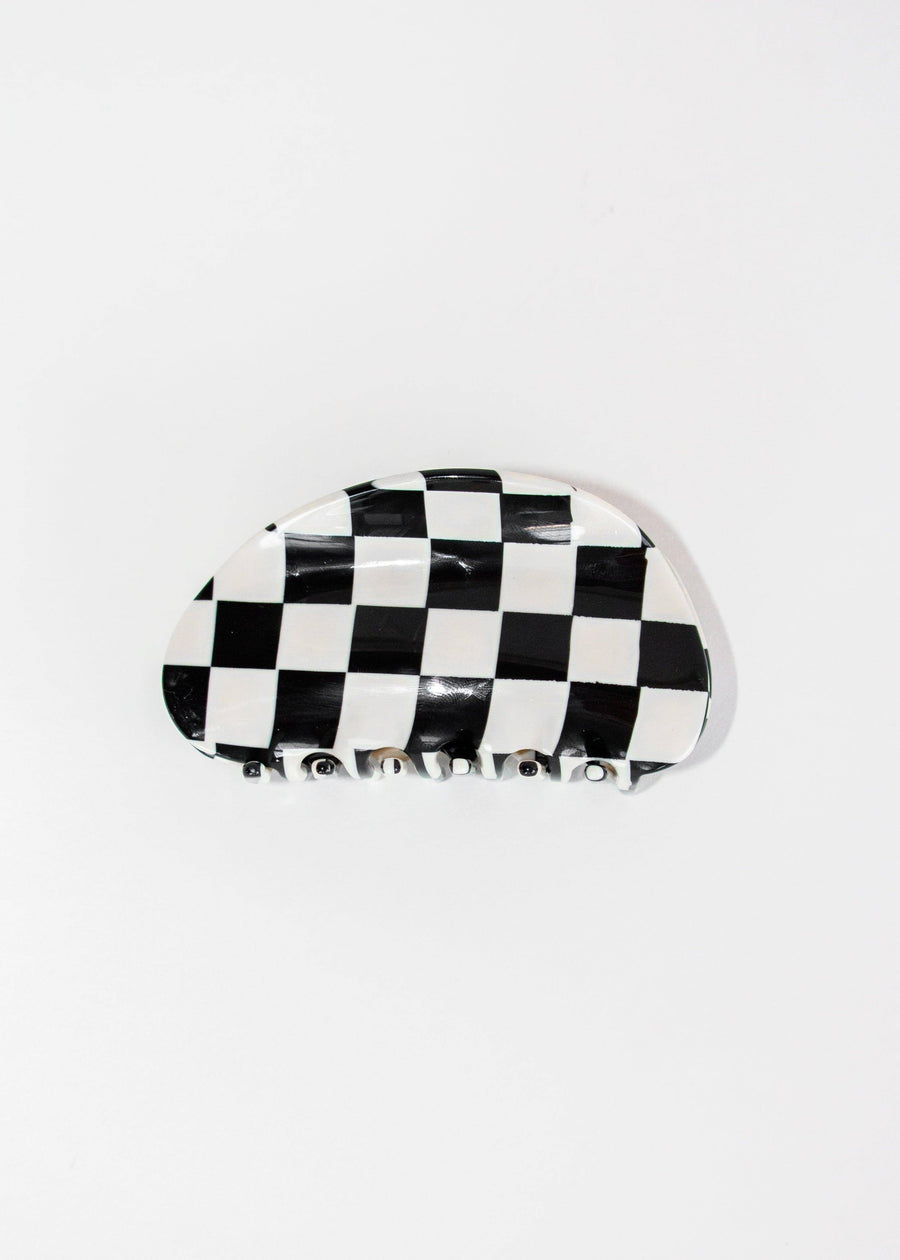 Imperfect Checker Claw - Black - offe market