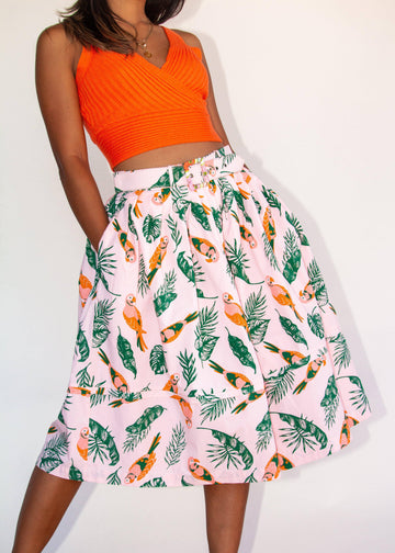 Siri Skirt - Tropical Birds - offe market