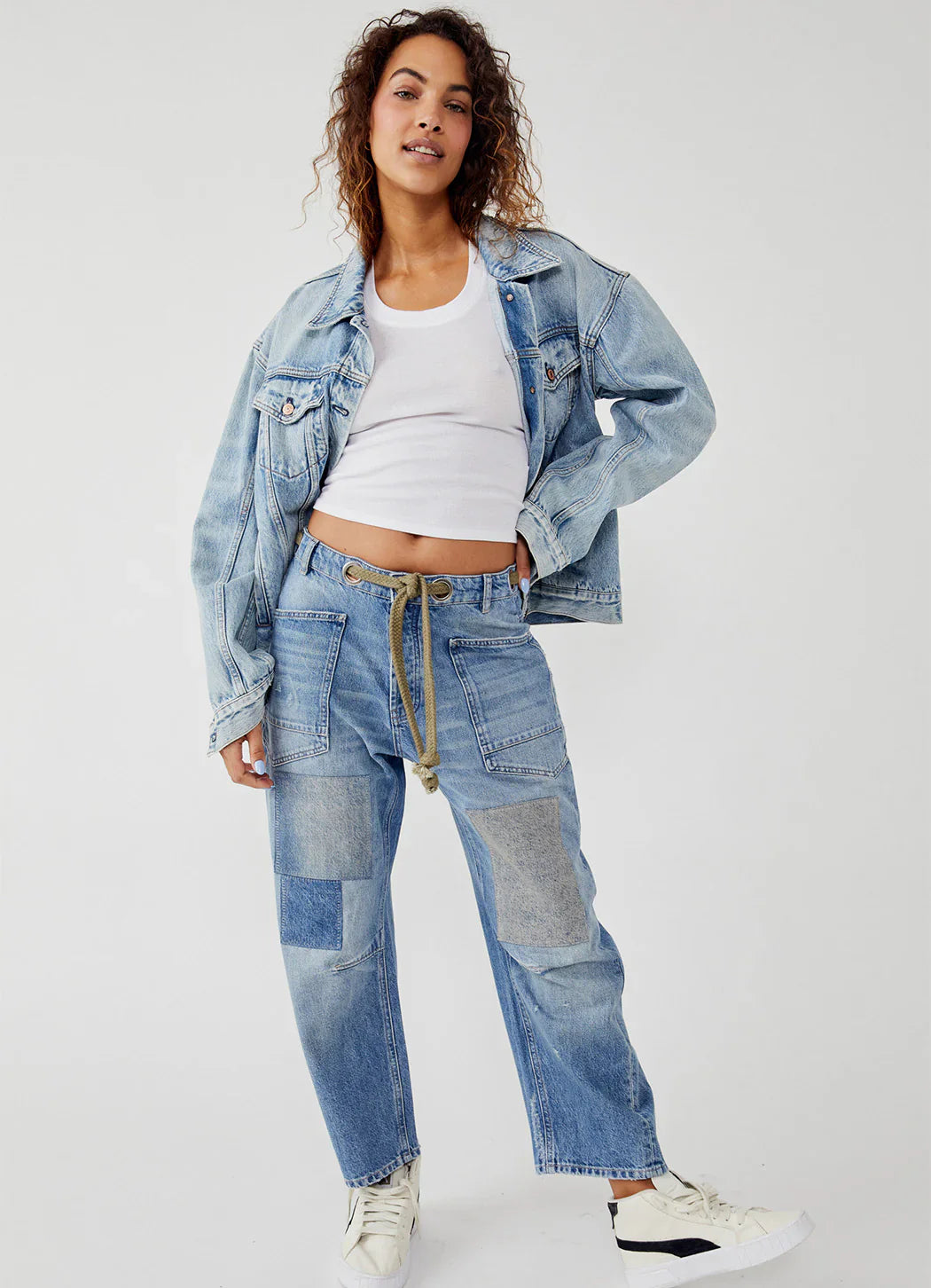 We The Free Moxie Pull-On Barrel Jeans - Truest Blue