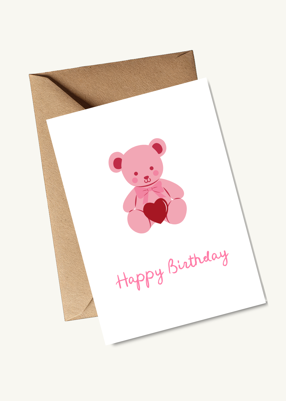 Nice Paper - Greeting Card - Happy Bday Teddy -