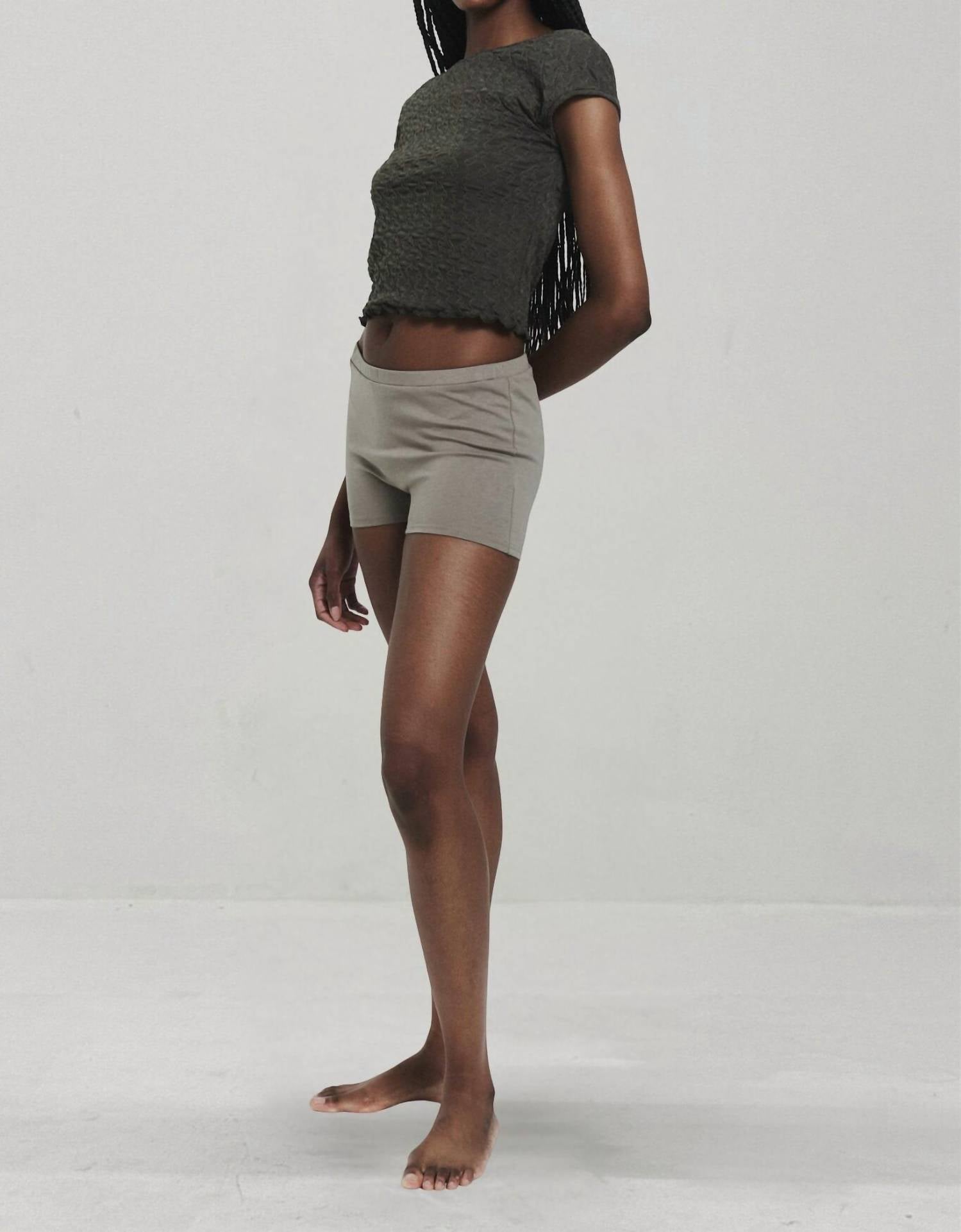 Find Me Now - Back Low-Back Top - Olive Green -