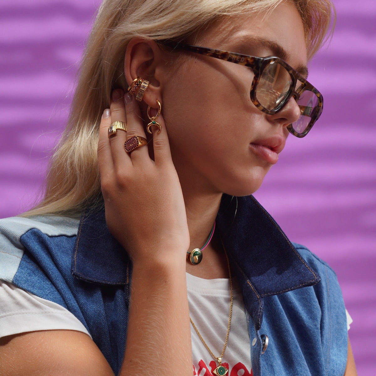Celeste Starre - Mythical Horn Earrings -