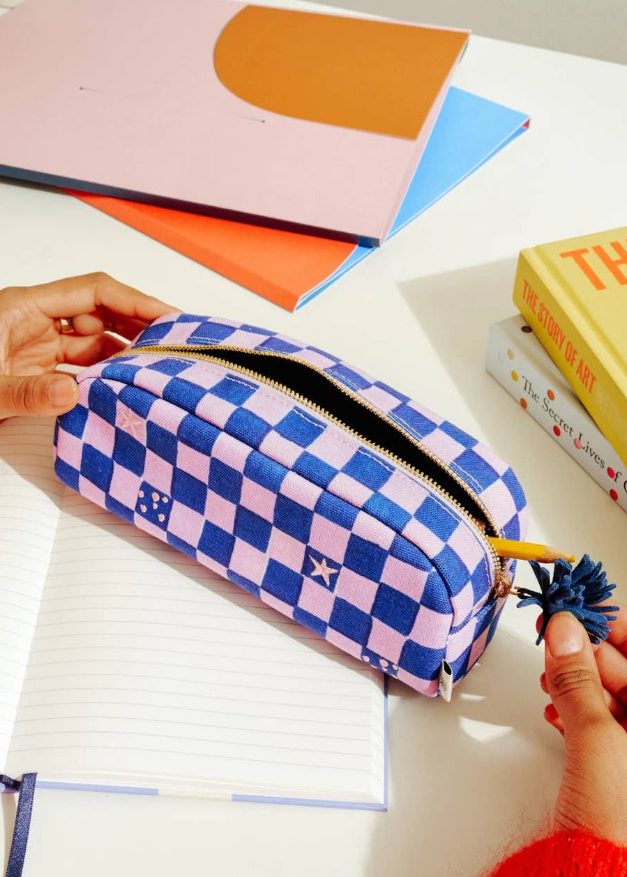 Papier - Pencil Case - Checkerboard -